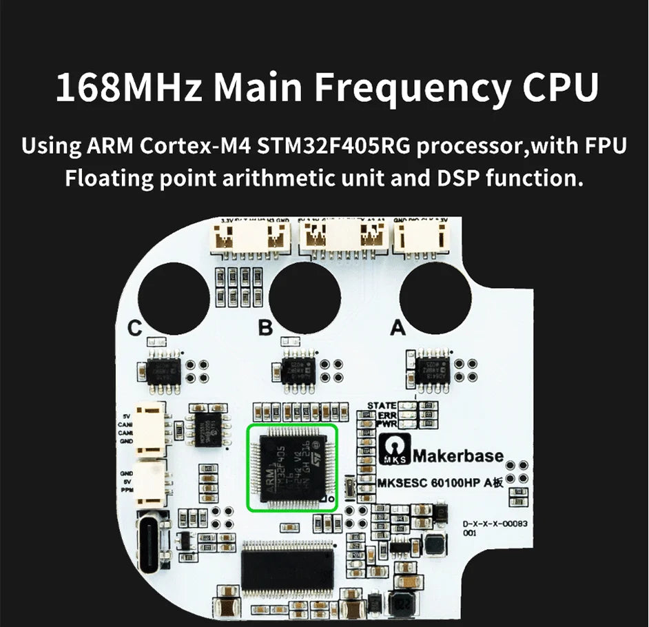 Makerbase VESC 60100 V2 60V 100A High Current With Alu PCB Based on VESC For E-Foil Fight Robot Surfboard AGV Robot