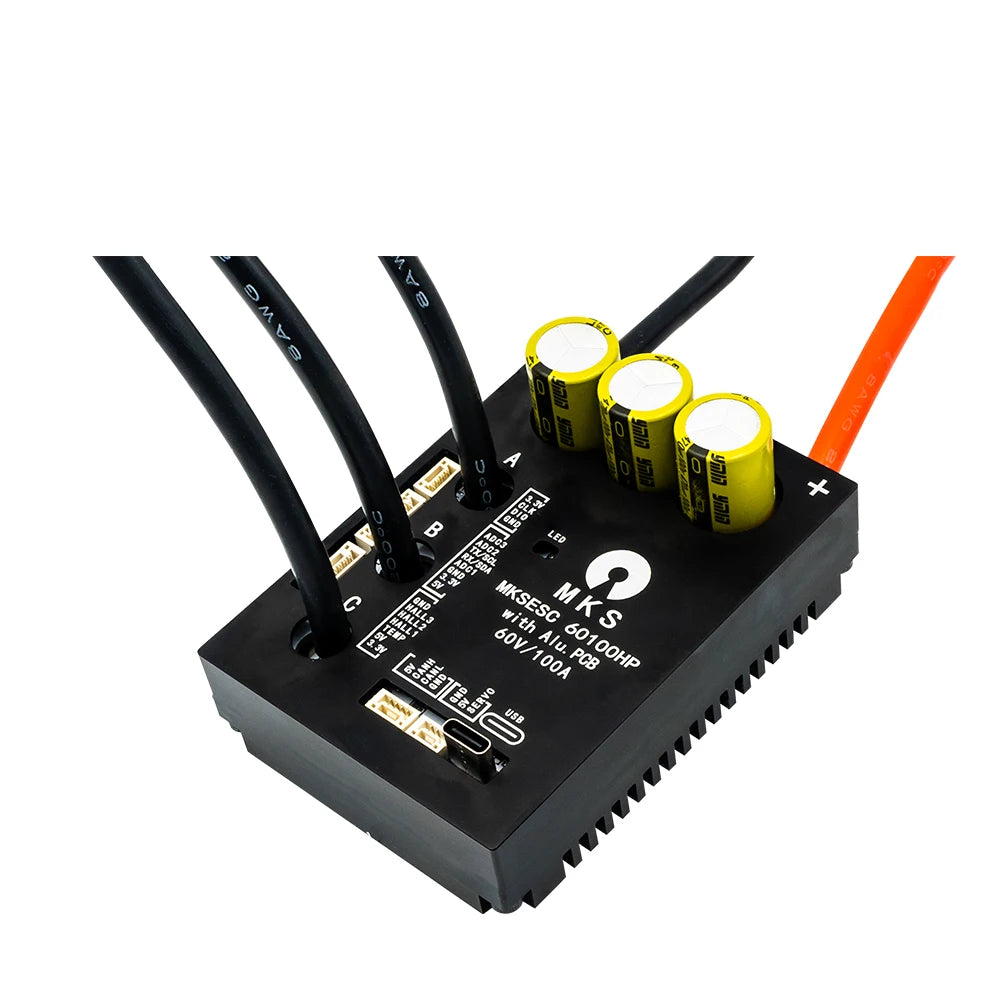 Makerbase VESC 60100 V2 60V 100A High Current With Alu PCB Based on VESC For E-Foil Fight Robot Surfboard AGV Robot