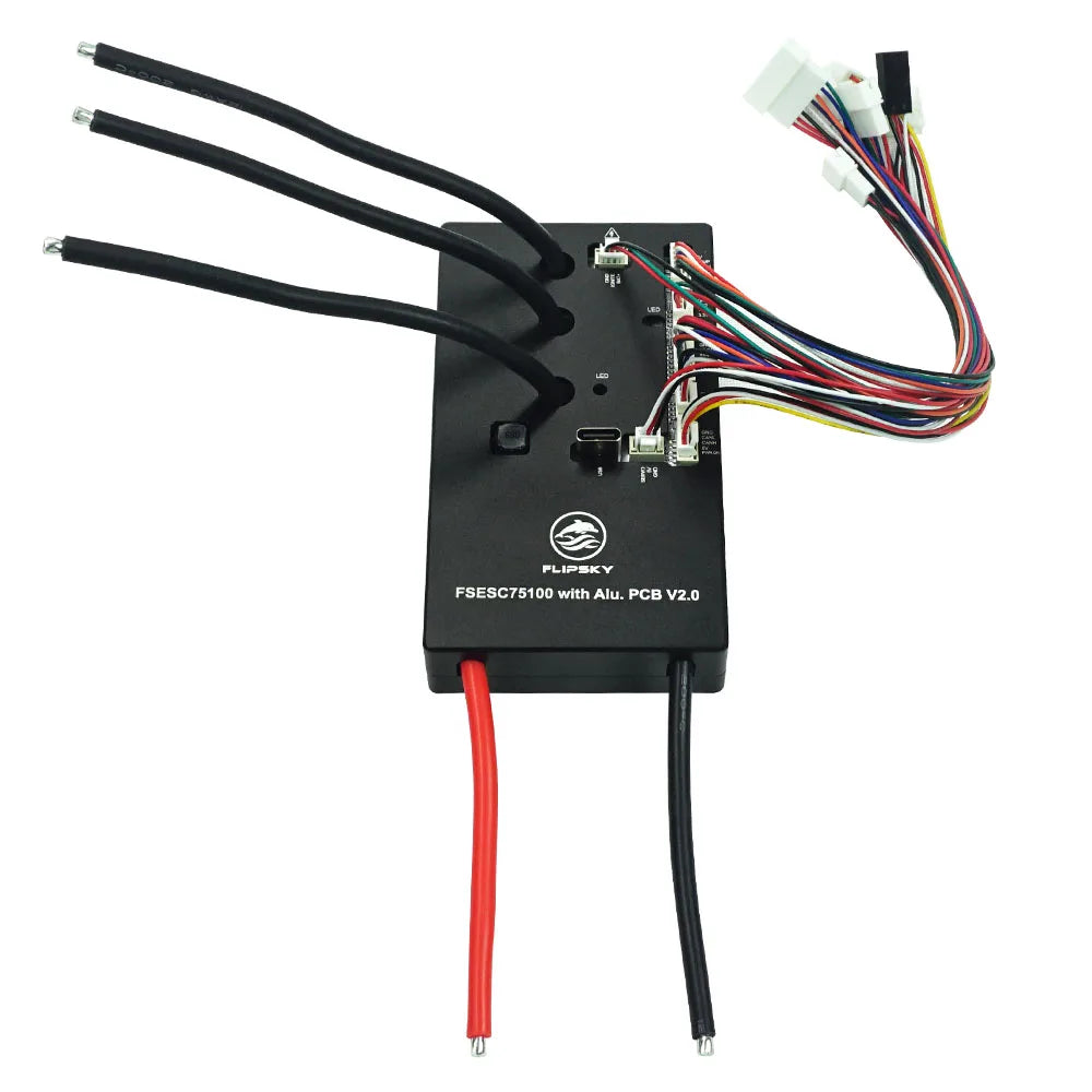 Flipsky 75100  V2.0  ESC Based On VESC 84 V Speed Controller For E-Skateboard Scooter Ebike With Aluminum PCB BLDC FOC