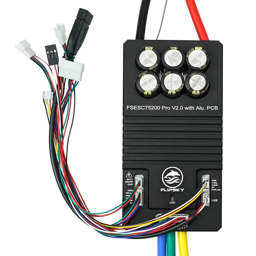 Flipsky 75200 Pro V2.0 With Aluminum Pcb Based On Vesc For Electric Skateboard / Scooter / Ebike Speed Controller
