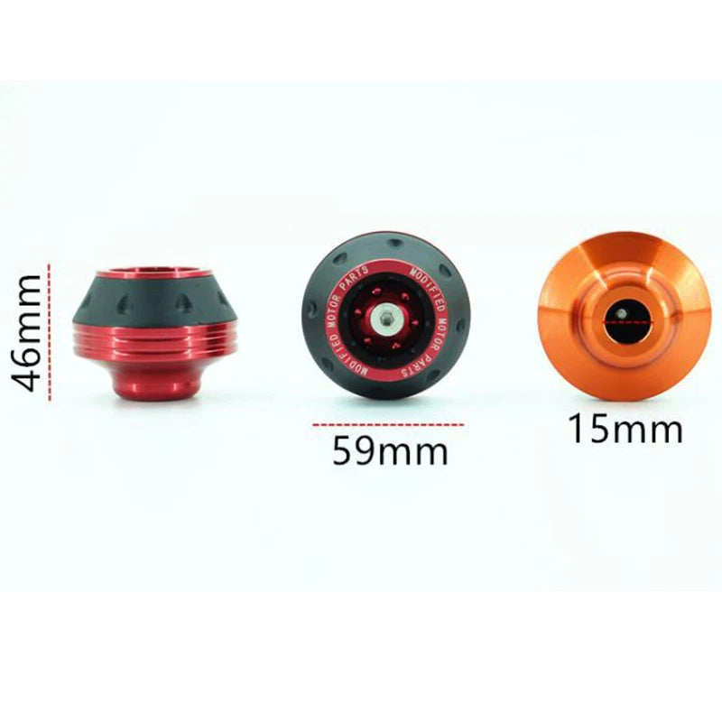 New Universal Motorcycle Wheel Protection Crash Pad Motorbike Crash Protectors Alloy Motocross Falling Front Fork Slider Cups