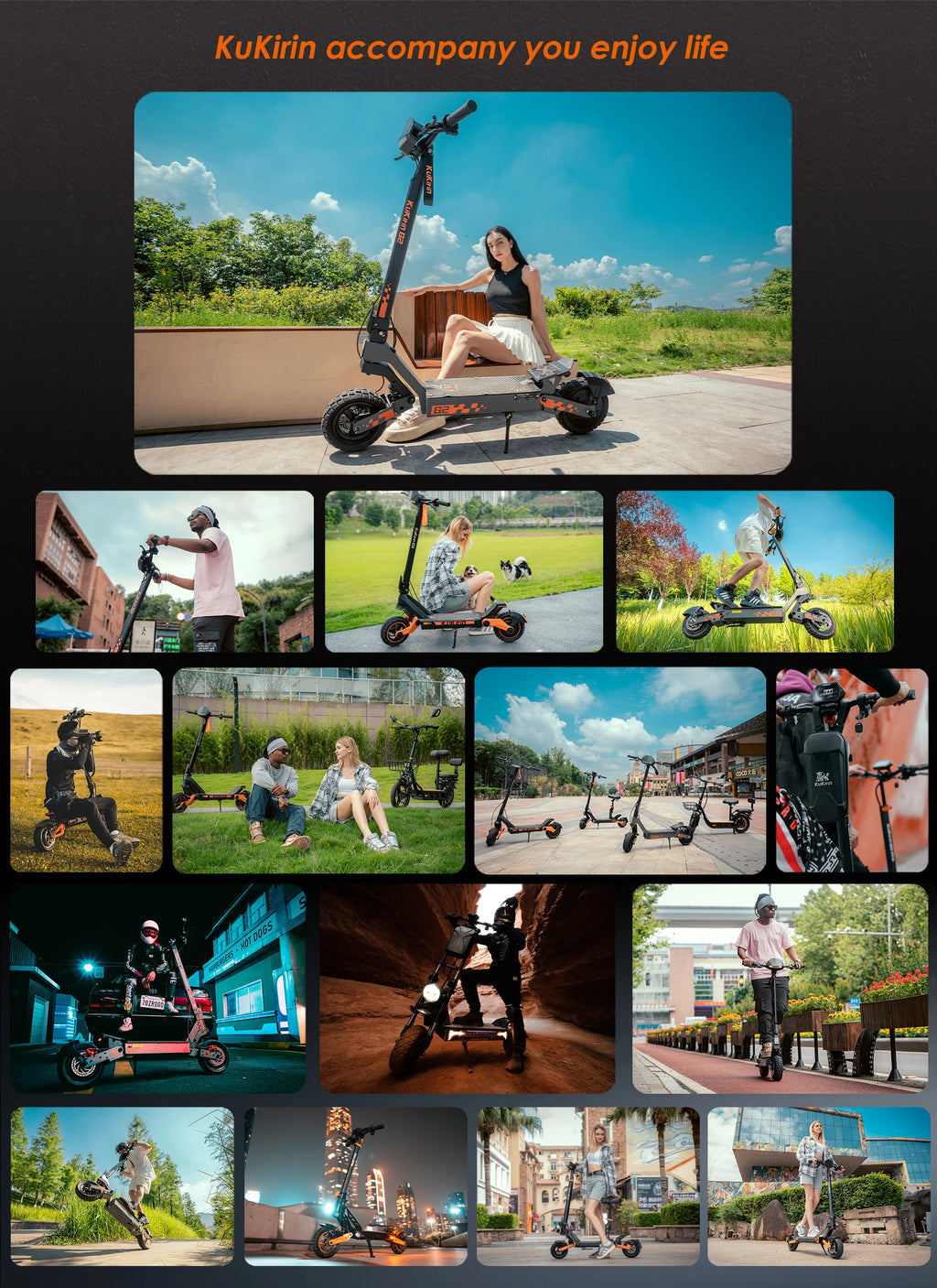 Kukirin G2 Foldable Electric Scooter 800W Brushless Motor 48V 15.6Ah Battery 10-inch Tire 45km/h Max Speed 55km Range