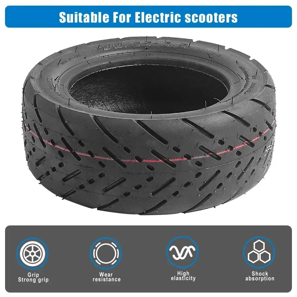 90/65-6.5 Front Rear Wheel Tubeless Tire for Kukirin G4 11 Inch Off-road Tyre Replacement Parts Electric Scooter Accessories