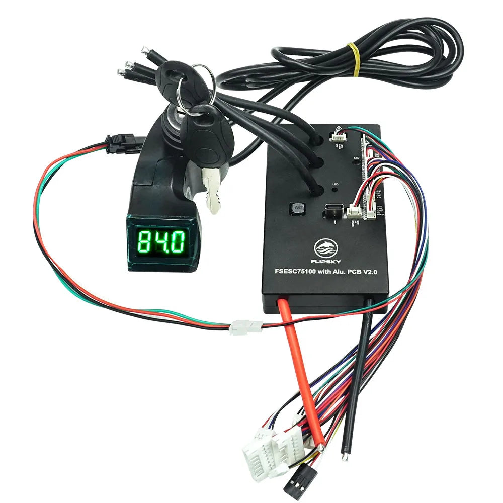 Flipsky 75100  V2.0  ESC Based On VESC 84 V Speed Controller For E-Skateboard Scooter Ebike With Aluminum PCB BLDC FOC