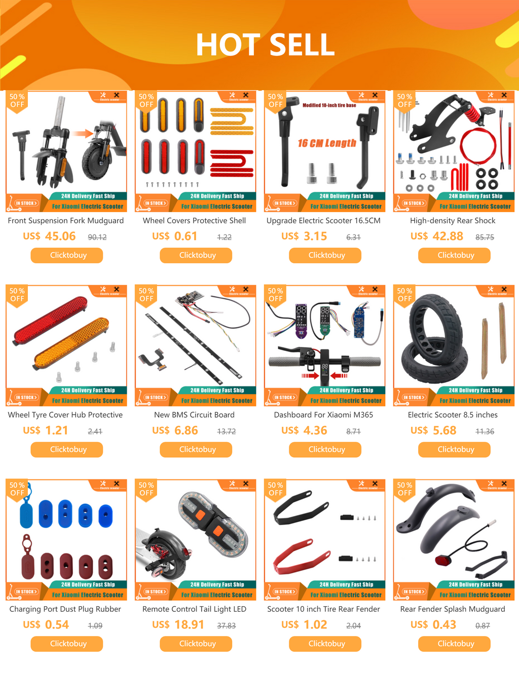 Handle Brake Lever for Xiaomi M365 1S Pro 2 Electric Scooter Grips Protectors Anti-Skid Brake Handle Cover Silicone Sleeve Parts