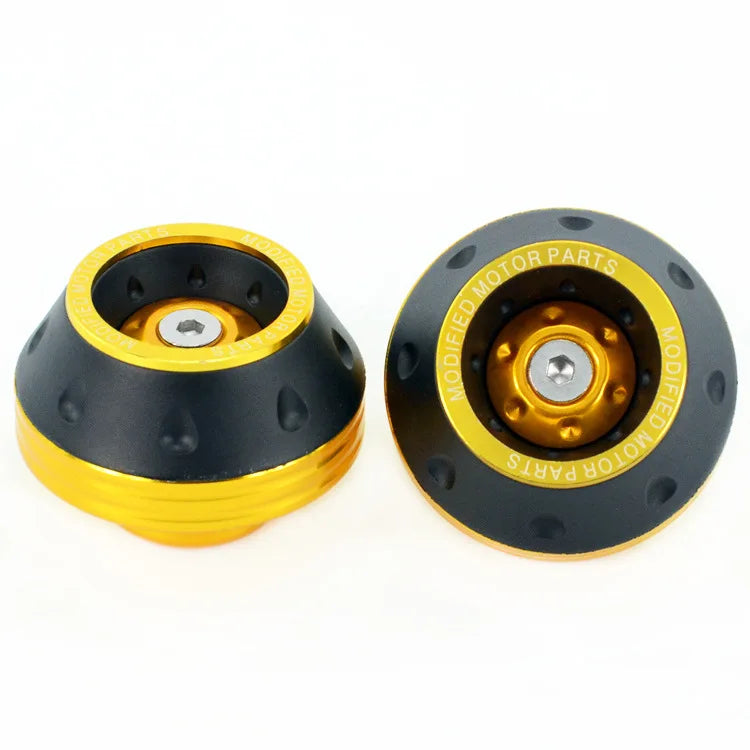 New Universal Motorcycle Wheel Protection Crash Pad Motorbike Crash Protectors Alloy Motocross Falling Front Fork Slider Cups
