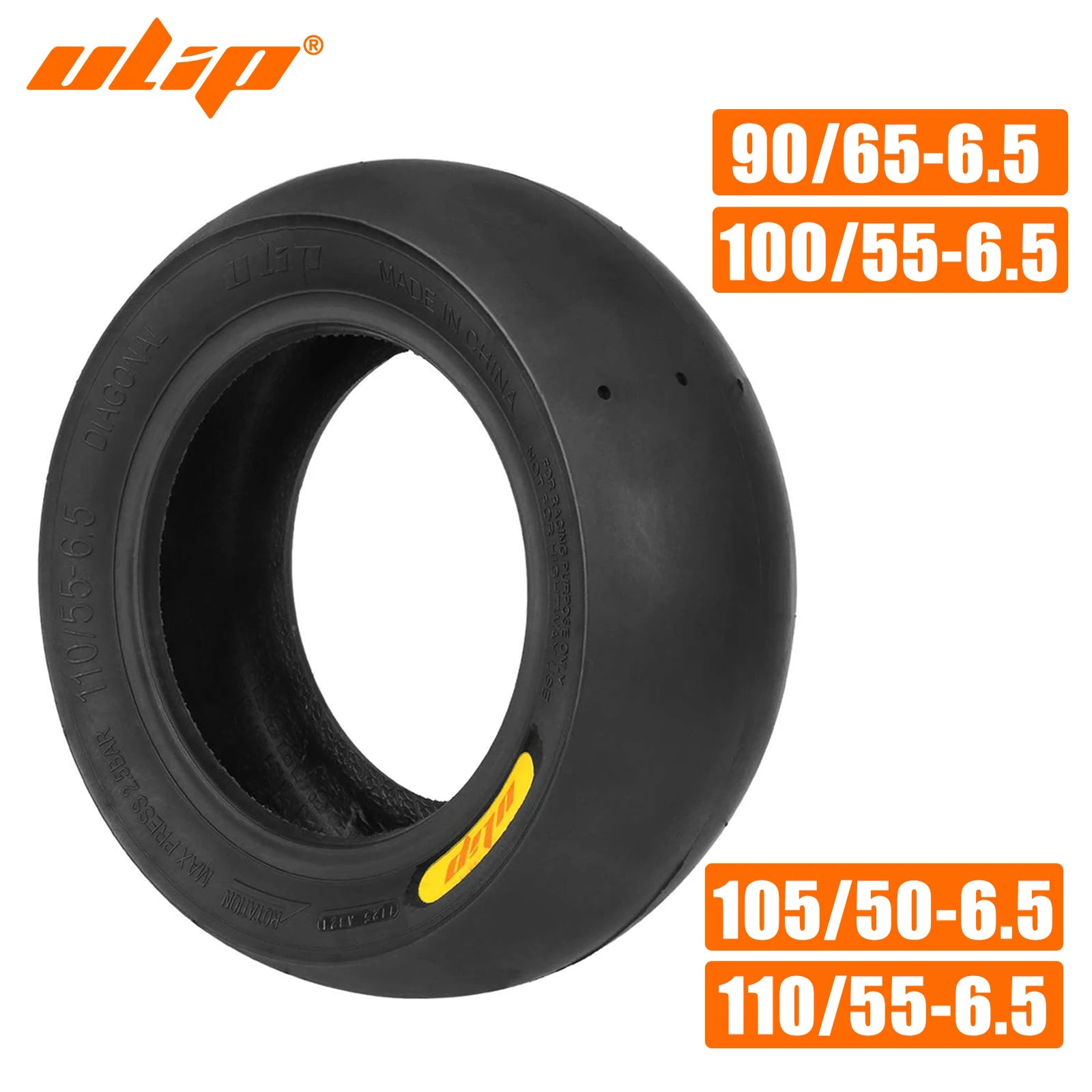ULIP 11 Inch Semi-Slick High Grip Tubeless Tire for Dualtron Thunder Kaabo Wolf Warrior Electric Scooter Semi-Hot Melt Bald Tyre