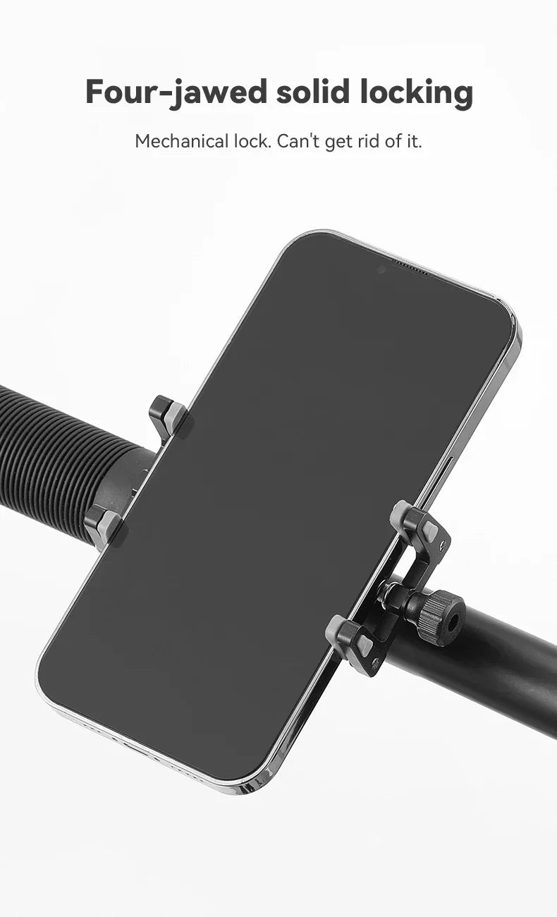Motorcycle Phone Holder Electric Bicycle Smartphone CNC Aluminum Alloy Bracket Four Claws  Bike Phone Stand for iPhone Samsung