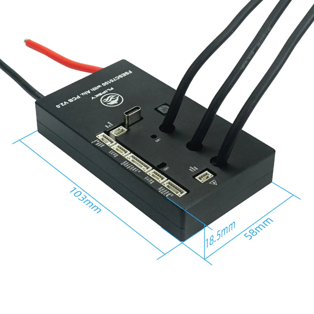 Flipsky 75100  V2.0  ESC Based On VESC 84 V Speed Controller For E-Skateboard Scooter Ebike With Aluminum PCB BLDC FOC
