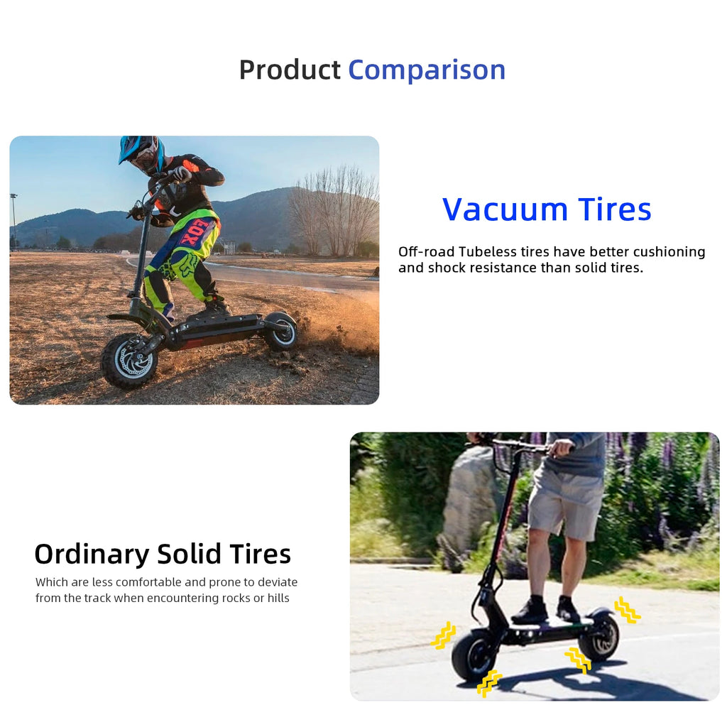 Ulip 11 Inch 100/55-6.5 Self-healing Tubeless Tire For Electric Scooter Front & Rear Built Self-repair Glue Explosion-Proof Tyre