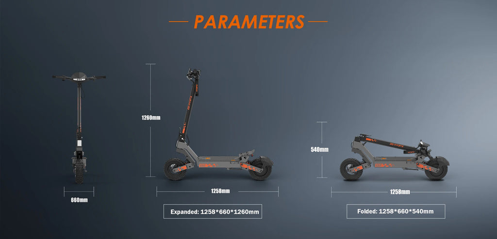 Kukirin G2 Foldable Electric Scooter 800W Brushless Motor 48V 15.6Ah Battery 10-inch Tire 45km/h Max Speed 55km Range