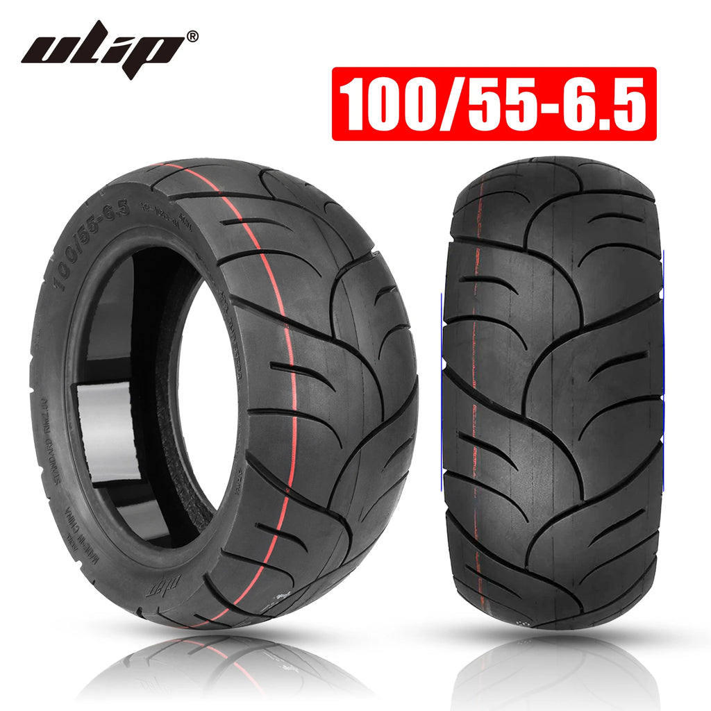 Ulip 11 Inch 100/55-6.5 Self-healing Tubeless Tire For Electric Scooter Front & Rear Built Self-repair Glue Explosion-Proof Tyre