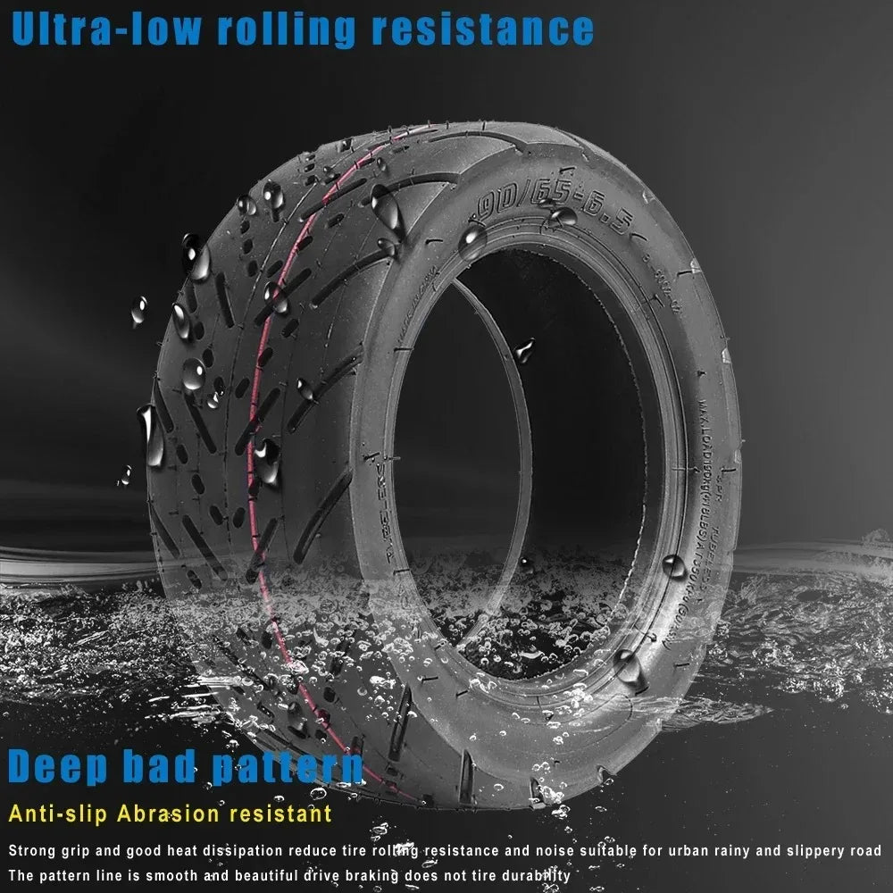 90/65-6.5 Front Rear Wheel Tubeless Tire for Kukirin G4 11 Inch Off-road Tyre Replacement Parts Electric Scooter Accessories
