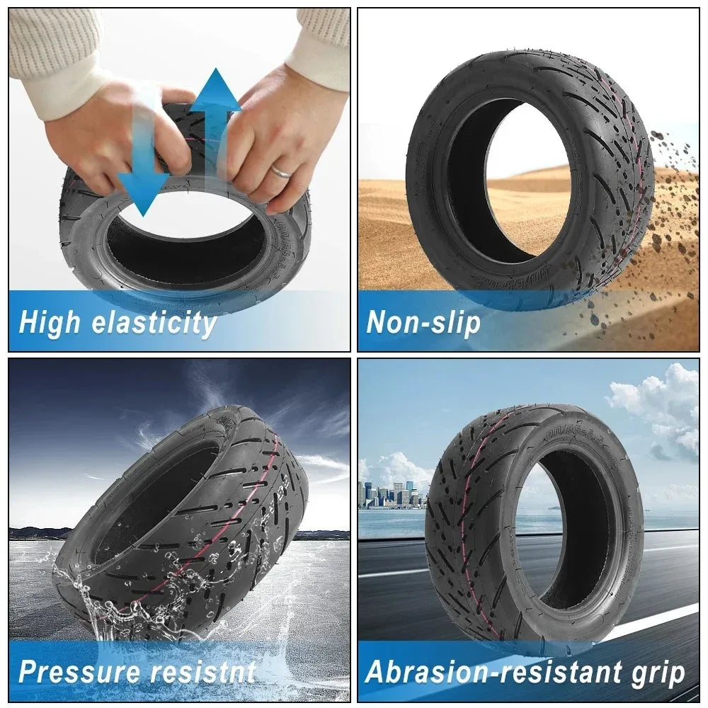 90/65-6.5 Front Rear Wheel Tubeless Tire for Kukirin G4 11 Inch Off-road Tyre Replacement Parts Electric Scooter Accessories