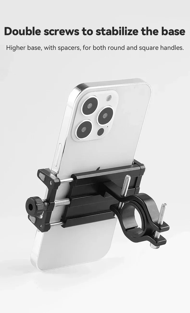 Motorcycle Phone Holder Electric Bicycle Smartphone CNC Aluminum Alloy Bracket Four Claws  Bike Phone Stand for iPhone Samsung