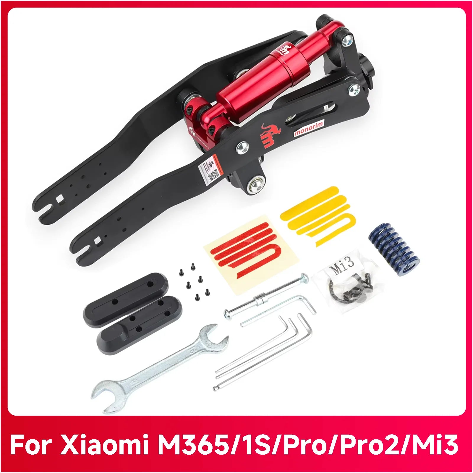 Monorim M0 V4.0 Shock Suspension For Xiaomi M365 Essential 1s Pro Pro2 Mi3 Electric Scooter Specially Modified Parts