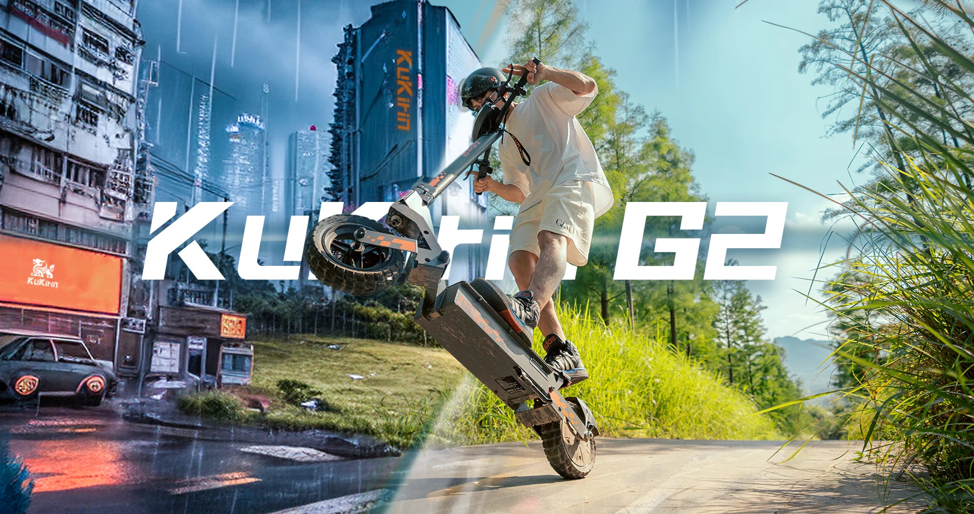 Kukirin G2 Foldable Electric Scooter 800W Brushless Motor 48V 15.6Ah Battery 10-inch Tire 45km/h Max Speed 55km Range